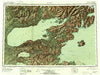 Iliamna Alaska Historical topographic map, 1:250000 scale, 1 X 3 Degree, Year 1952