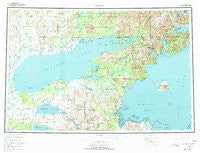 Iliamna Alaska Historical topographic map, 1:250000 scale, 1 X 3 Degree, Year 1957