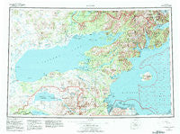 Iliamna Alaska Historical topographic map, 1:250000 scale, 1 X 3 Degree, Year 1957