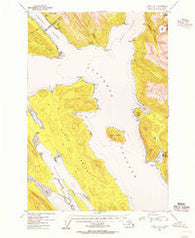 Juneau A-1 Alaska Historical topographic map, 1:63360 scale, 15 X 15 Minute, Year 1954