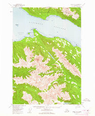 Juneau A-2 Alaska Historical topographic map, 1:63360 scale, 15 X 15 Minute, Year 1951