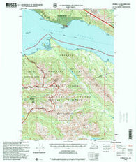 Juneau A-2 Alaska Historical topographic map, 1:63360 scale, 15 X 15 Minute, Year 1996