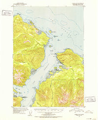 Juneau A-5 Alaska Historical topographic map, 1:63360 scale, 15 X 15 Minute, Year 1951