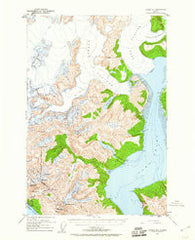 Juneau B-1 Alaska Historical topographic map, 1:63360 scale, 15 X 15 Minute, Year 1952