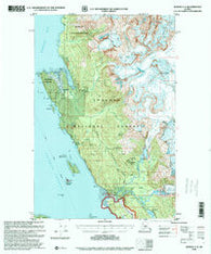 Juneau C-3 Alaska Historical topographic map, 1:63360 scale, 15 X 15 Minute, Year 1996