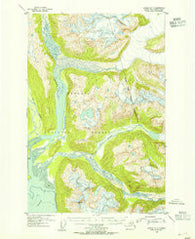 Juneau D-3 Alaska Historical topographic map, 1:63360 scale, 15 X 15 Minute, Year 1953