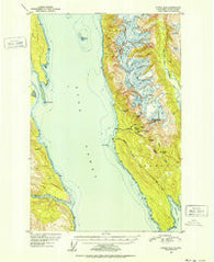 Juneau D-4 Alaska Historical topographic map, 1:63360 scale, 15 X 15 Minute, Year 1951