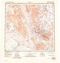 Juneau Alaska Historical topographic map, 1:250000 scale, 1 X 2 Degree, Year 1951