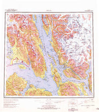 Juneau Alaska Historical topographic map, 1:250000 scale, 1 X 2 Degree, Year 1962
