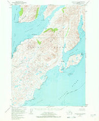 Kaguyak D-6 Alaska Historical topographic map, 1:63360 scale, 15 X 15 Minute, Year 1952