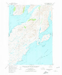 Kaguyak D-6 Alaska Historical topographic map, 1:63360 scale, 15 X 15 Minute, Year 1952