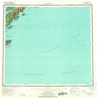Kaguyak Alaska Historical topographic map, 1:250000 scale, 1 X 2 Degree, Year 1952