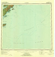 Kaguyak Alaska Historical topographic map, 1:250000 scale, 1 X 2 Degree, Year 1952