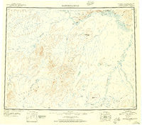 Kantishna River Alaska Historical topographic map, 1:250000 scale, 1 X 3 Degree, Year 1948