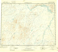 Kantishna River Alaska Historical topographic map, 1:250000 scale, 1 X 3 Degree, Year 1951