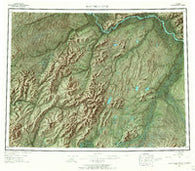 Kantishna River Alaska Historical topographic map, 1:250000 scale, 1 X 3 Degree, Year 1952