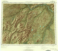 Kantishna River Alaska Historical topographic map, 1:250000 scale, 1 X 3 Degree, Year 1952