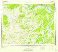 Kantishna River Alaska Historical topographic map, 1:250000 scale, 1 X 3 Degree, Year 1952