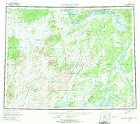 Kantishna River Alaska Historical topographic map, 1:250000 scale, 1 X 3 Degree, Year 1952