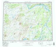 Kantishna River Alaska Historical topographic map, 1:250000 scale, 1 X 3 Degree, Year 1952