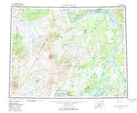 Kantishna River Alaska Historical topographic map, 1:250000 scale, 1 X 3 Degree, Year 1952