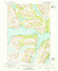 Karluk A-1 Alaska Historical topographic map, 1:63360 scale, 15 X 15 Minute, Year 1954