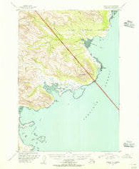 Karluk D-4 Alaska Historical topographic map, 1:63360 scale, 15 X 15 Minute, Year 1951