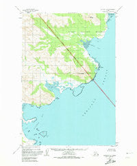 Karluk D-4 Alaska Historical topographic map, 1:63360 scale, 15 X 15 Minute, Year 1951