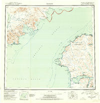 Karluk Alaska Historical topographic map, 1:250000 scale, 1 X 2 Degree, Year 1951
