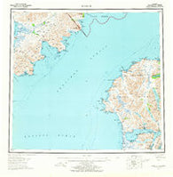 Karluk Alaska Historical topographic map, 1:250000 scale, 1 X 2 Degree, Year 1952