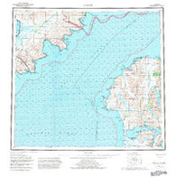 Karluk Alaska Historical topographic map, 1:250000 scale, 1 X 2 Degree, Year 1952