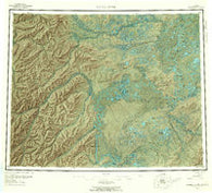 Kateel River Alaska Historical topographic map, 1:250000 scale, 1 X 3 Degree, Year 1955