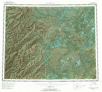 Kateel River Alaska Historical topographic map, 1:250000 scale, 1 X 3 Degree, Year 1955