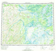 Kateel River Alaska Historical topographic map, 1:250000 scale, 1 X 3 Degree, Year 1955