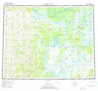 Kateel River Alaska Historical topographic map, 1:250000 scale, 1 X 3 Degree, Year 1955