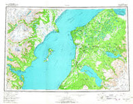 Kenai Alaska Historical topographic map, 1:250000 scale, 1 X 3 Degree, Year 1958