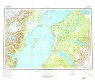 Kenai Alaska Historical topographic map, 1:250000 scale, 1 X 3 Degree, Year 1958