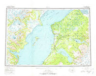 Kenai Alaska Historical topographic map, 1:250000 scale, 1 X 3 Degree, Year 1958