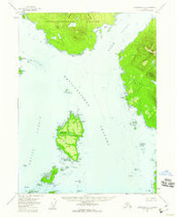 Ketchikan A-4 Alaska Historical topographic map, 1:63360 scale, 15 X 15 Minute, Year 1955