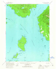 Ketchikan A-4 Alaska Historical topographic map, 1:63360 scale, 15 X 15 Minute, Year 1955