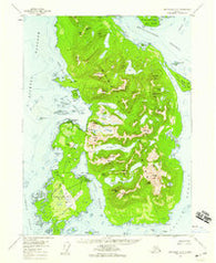 Ketchikan A-5 Alaska Historical topographic map, 1:63360 scale, 15 X 15 Minute, Year 1955