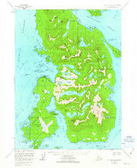 Ketchikan A-5 Alaska Historical topographic map, 1:63360 scale, 15 X 15 Minute, Year 1955