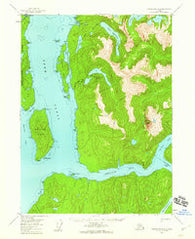 Ketchikan B-3 Alaska Historical topographic map, 1:63360 scale, 15 X 15 Minute, Year 1955