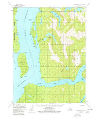 Ketchikan B-3 Alaska Historical topographic map, 1:63360 scale, 15 X 15 Minute, Year 1955