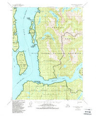 Ketchikan B-3 Alaska Historical topographic map, 1:63360 scale, 15 X 15 Minute, Year 1955