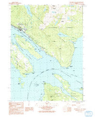 Ketchikan B-5 SW Alaska Historical topographic map, 1:25000 scale, 7.5 X 7.5 Minute, Year 1991