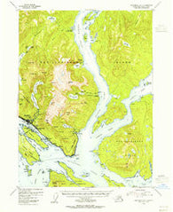 Ketchikan B-5 Alaska Historical topographic map, 1:63360 scale, 15 X 15 Minute, Year 1954