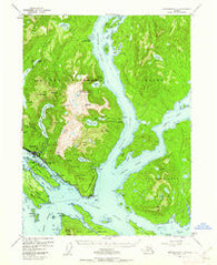 Ketchikan B-5 Alaska Historical topographic map, 1:63360 scale, 15 X 15 Minute, Year 1954