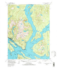Ketchikan B-5 Alaska Historical topographic map, 1:63360 scale, 15 X 15 Minute, Year 1955
