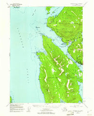 Ketchikan B-6 Alaska Historical topographic map, 1:63360 scale, 15 X 15 Minute, Year 1954